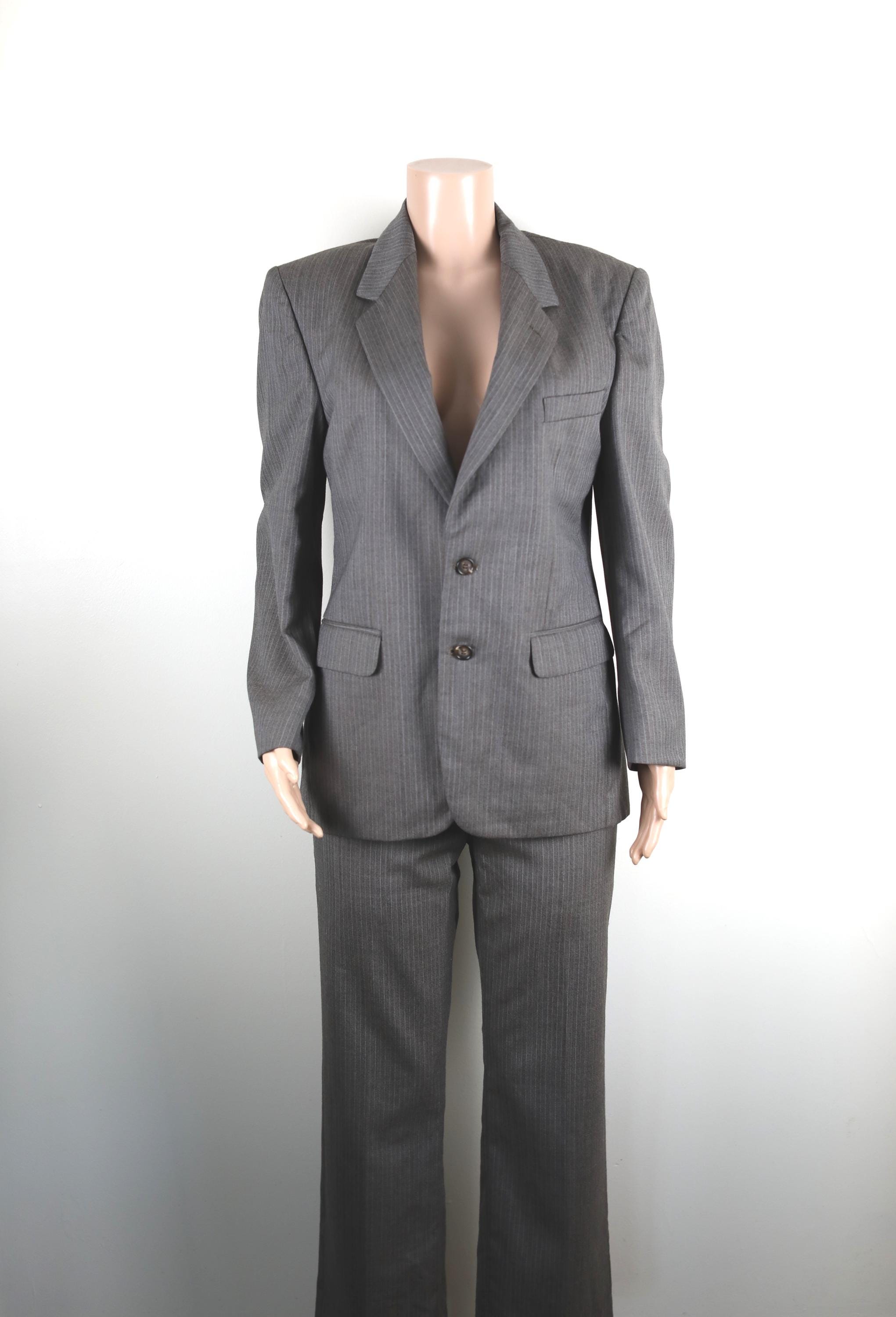 Abito vintage anni '70, taglia da donna 12-14, abito grigio anni '70, abito vintage, abito vintage anni '70, abito scuro stile accademico, abito accad