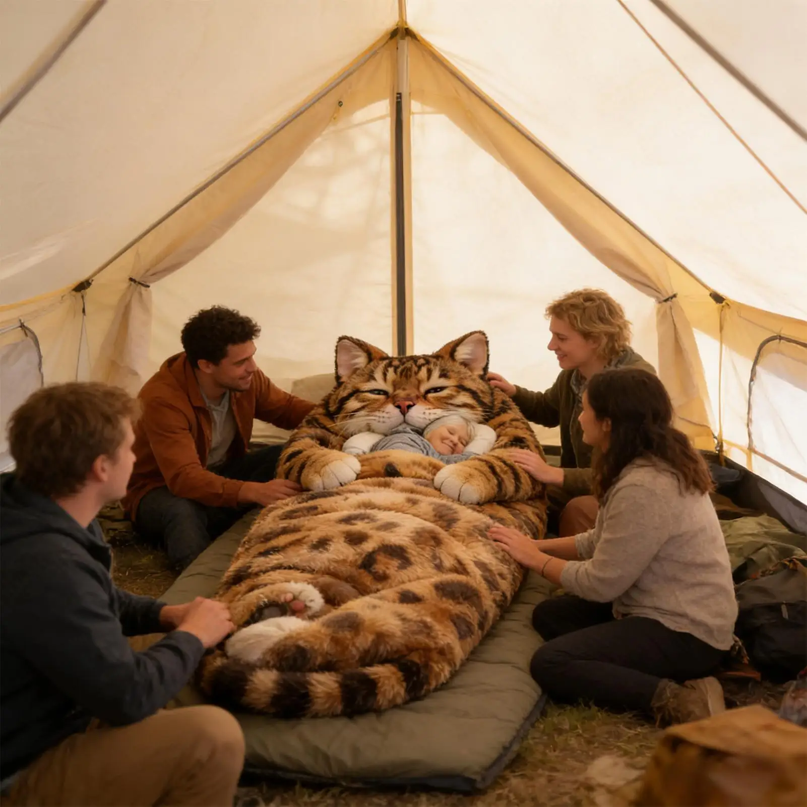 Schlafsack, 175 x 80 cm, waschbar, lustig, weich, bequem, für Erwachsene, für den Innenbereich, Zuhause, Schlafzimmer, Kinderzimmer, Wohnung, Damen und Herren Image