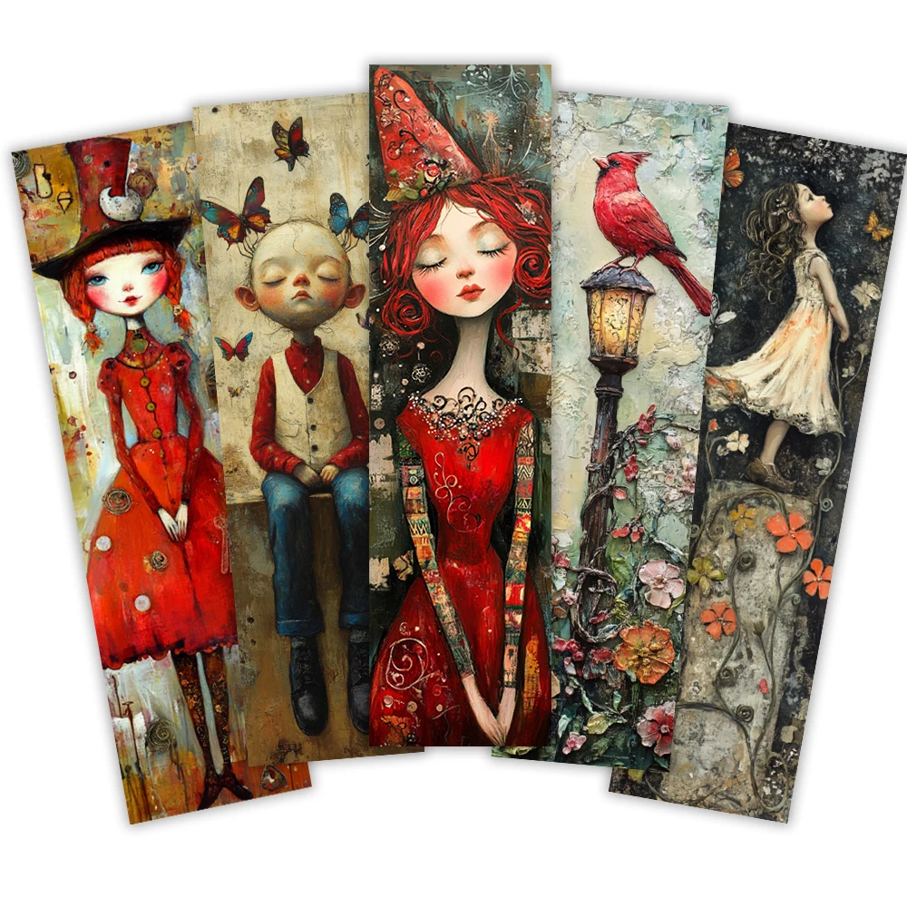 32 Stück, abstrakte und schrullige Lesezeichen, Weihnachten, Halloween, Lehrer, geeignet für Leser und Geburtstagsgeschenke. Image