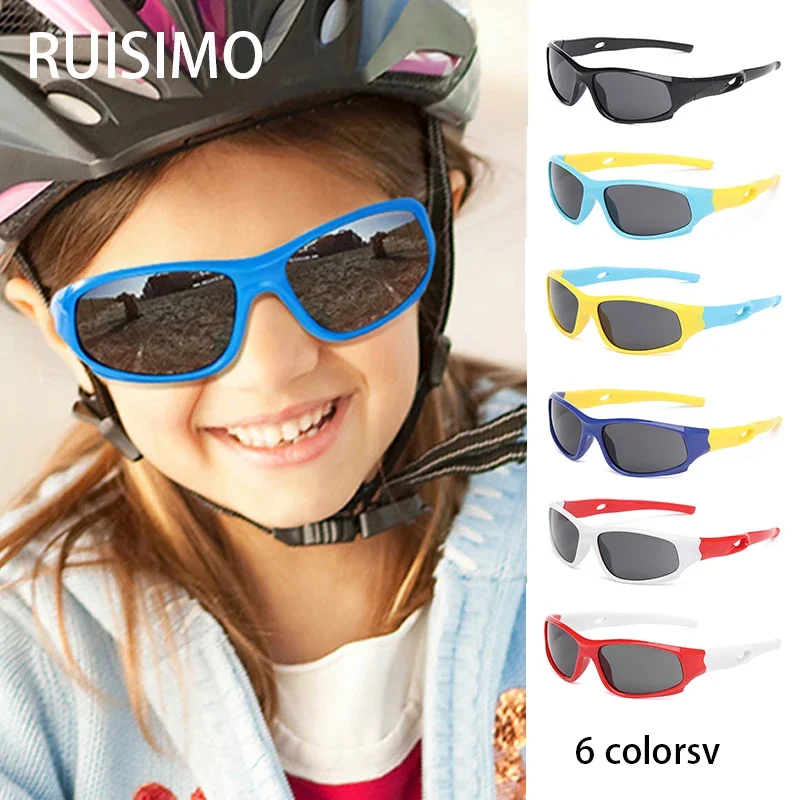 Neue Kinder-Sportsonnenbrille, Fahrradbrille, TR90 Outdoor-Schutzbrille, UV-Schutz, Brillen für Balance-Cars und Autofahren, Kinderbrille Image