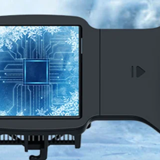 2-in-1 Kabelloser Mobiler Gaming-Controller mit Doppel-Joystick und Kühlfunktion für iPhone/Android-Handys, Switch und PC Image