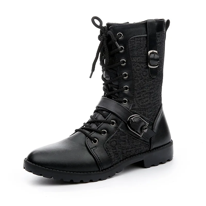 Winter Stiefel Männer Leder Stiefel Männer High Top Schuhe Runden Kopf Winter Schuhe Spitze Casual Schuhe Mann Plus Größe tyh6