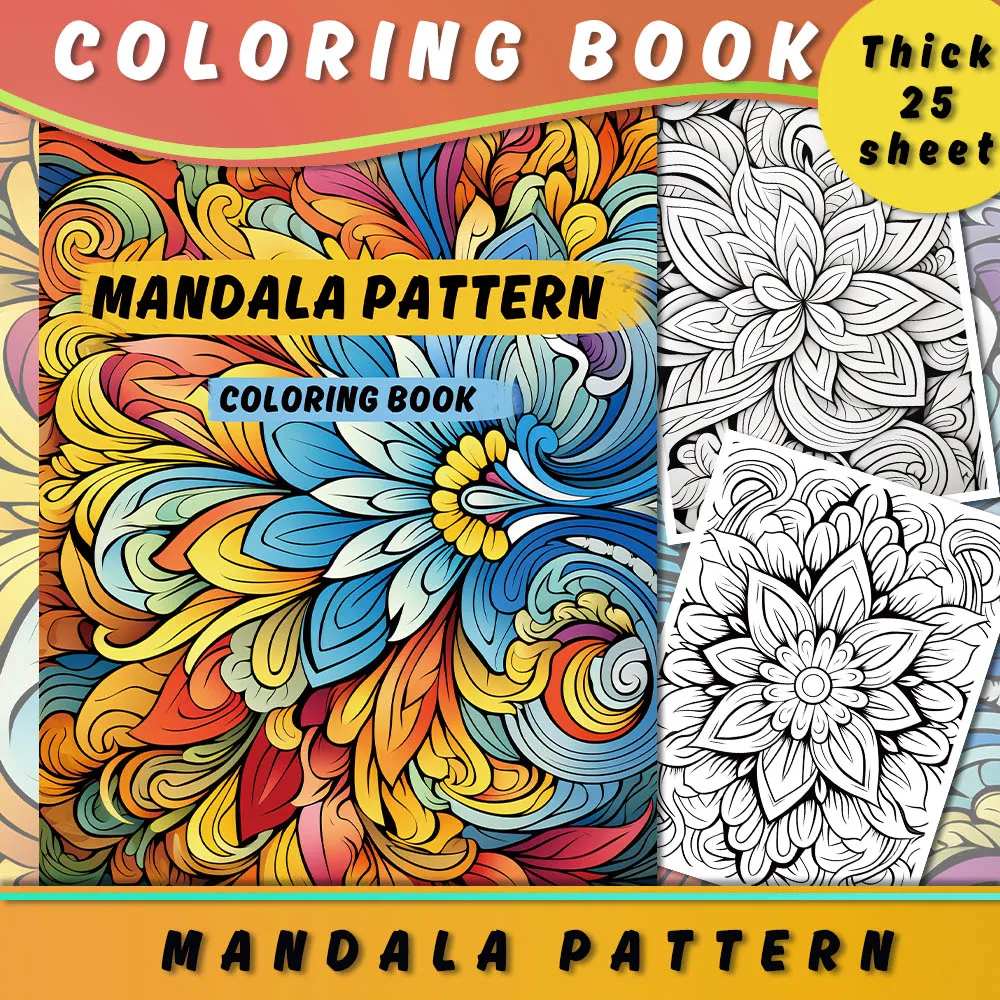 1 Stück, Miau-Malbuch, Malbuch für Teenager, 25 verschiedene Muster, 100 g/m2 dickes Papier, Stressabbau, Geburtstagsgeschenk Image