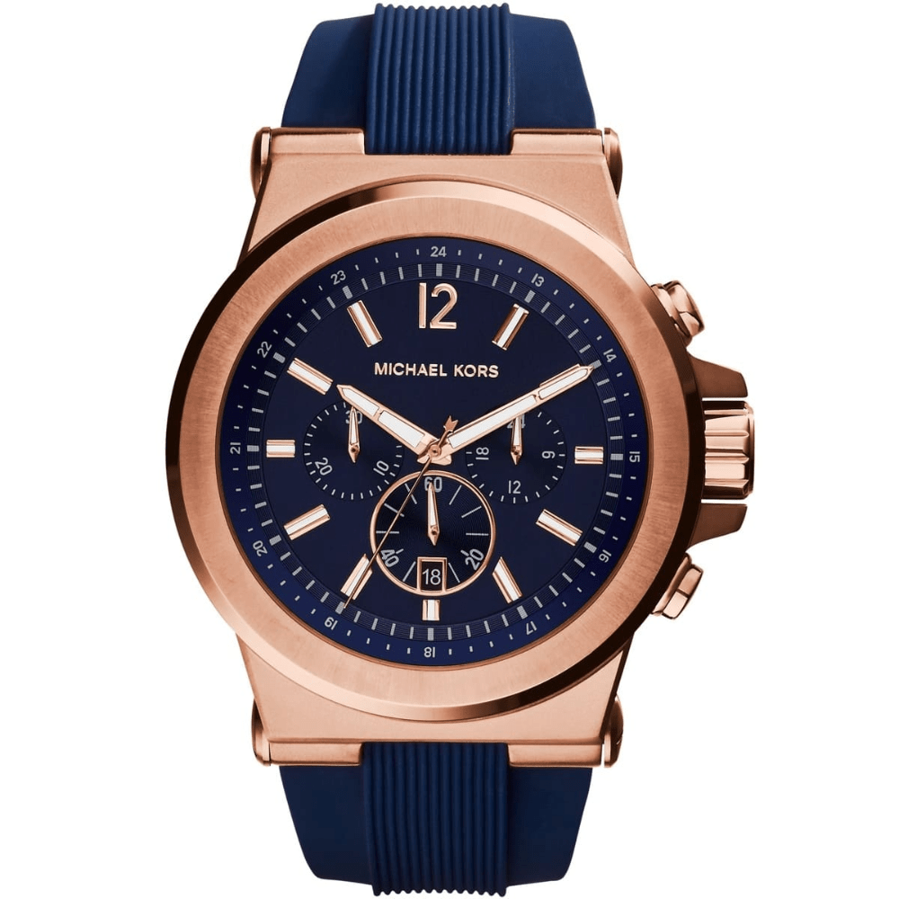Michael Kors MK8295 Dylan Chronograph Marineblau Zifferblatt 49mm Herrenarmbanduhr