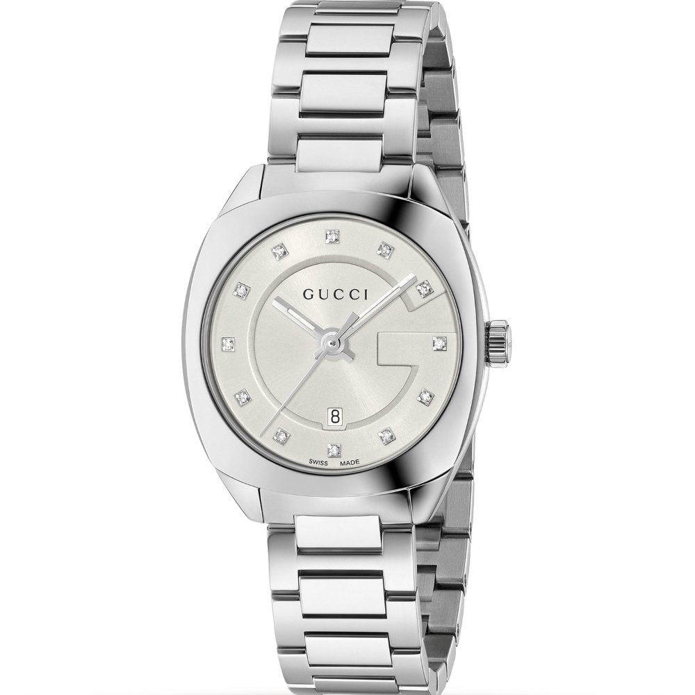 Gucci YA142504 Damen-Diamantenuhr - Eleganter Quarz-Zeitmesser
