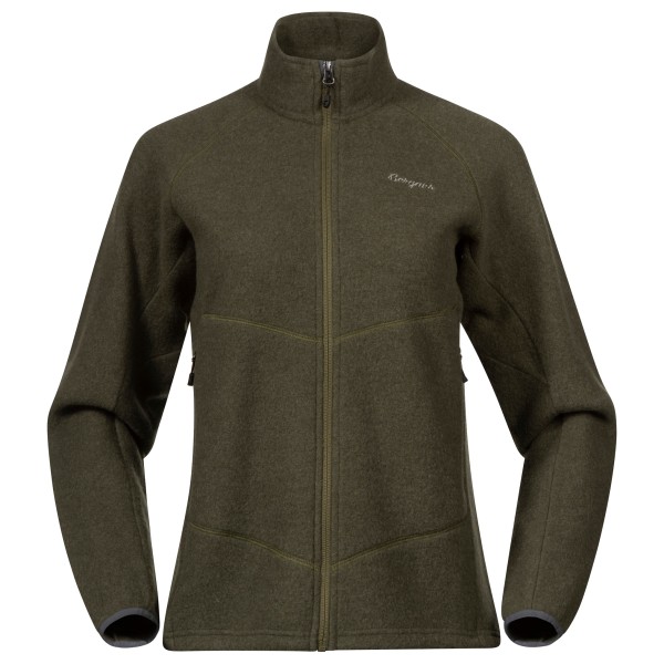 Bergans - Women's Rabot Merino Fleece Midlayer Jacket - Merinojacke Gr M oliv/braun