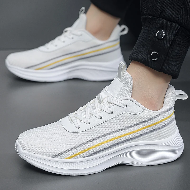 Große Herrenschuhe der Größe 50, mit weicher Sohle, ultraleichte Sportschuhe, 49 breite Herrenfüße, mollige Laufschuhe, atmungsaktive Mesh-Su