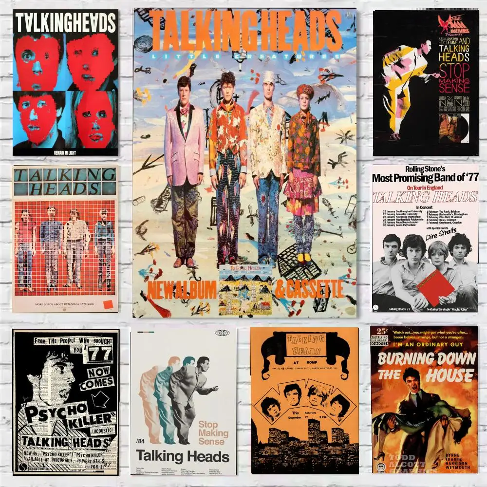 P-Psycho Killer Talking Heads Punk-Poster, Wandkunstdruck, geeignet für Wohnzimmer, Schlafzimmer, Bar, Salon, Heimdekoration, Geschenk