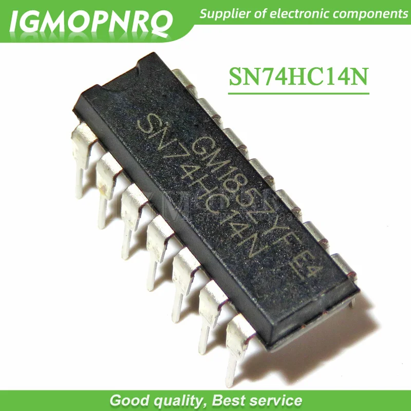10 Stück SN74HC14N 74HC14 SN74HC14 DIP-14 Wechselrichter Hex Schmitt-Trigger neues Original Image