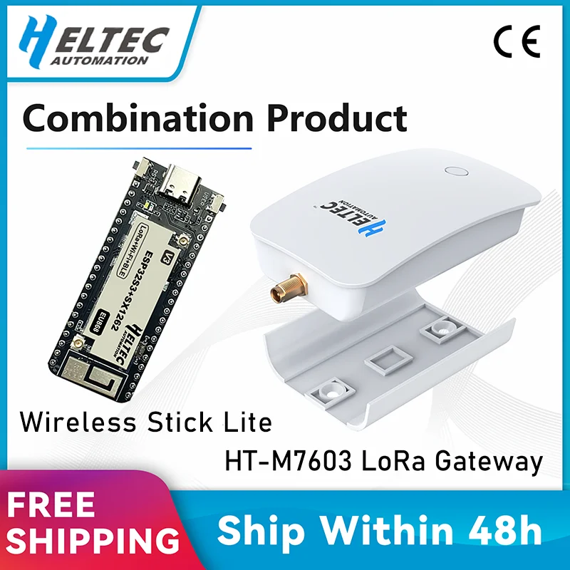 Heltec LoRa ESP32 HT-M7603 Wireless LoRaWAN Stick Lite(V3) Indoor LoRa Gateway Wi-Fi Ethernet Development Board Cloud-Plattform Image