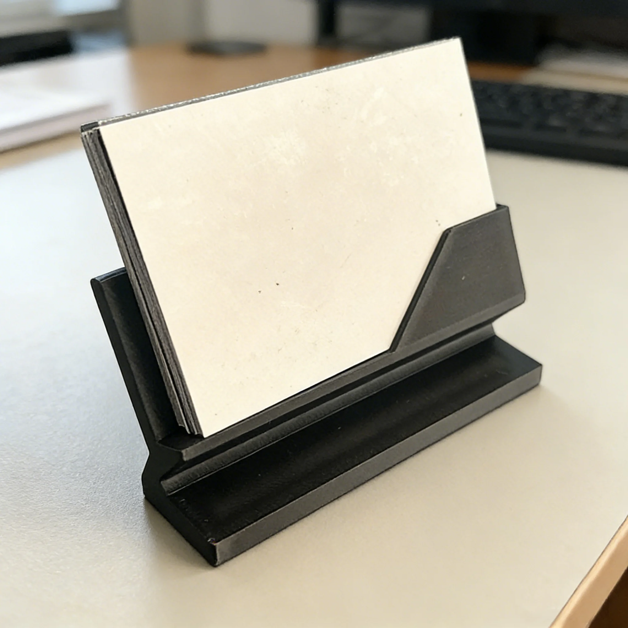 3D-Gedruckter Minimalistischer Visitenkartenhalter Wohndekor Büro-Schreibtisch-Accessoire Image