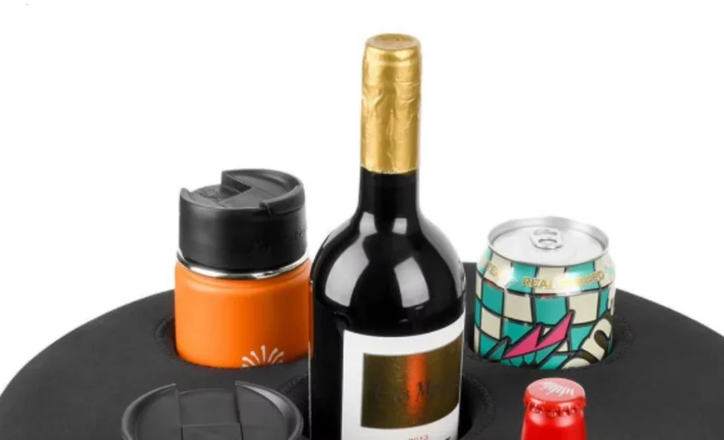 Schwimmender Pool-Getränkehalter, Whirlpool-Getränketablett mit 5 Löchern, schwimmendes Spa-Whirlpool-Getränketablett für Pool, Strand, Party, Schwimmer, Sommerstrand Image