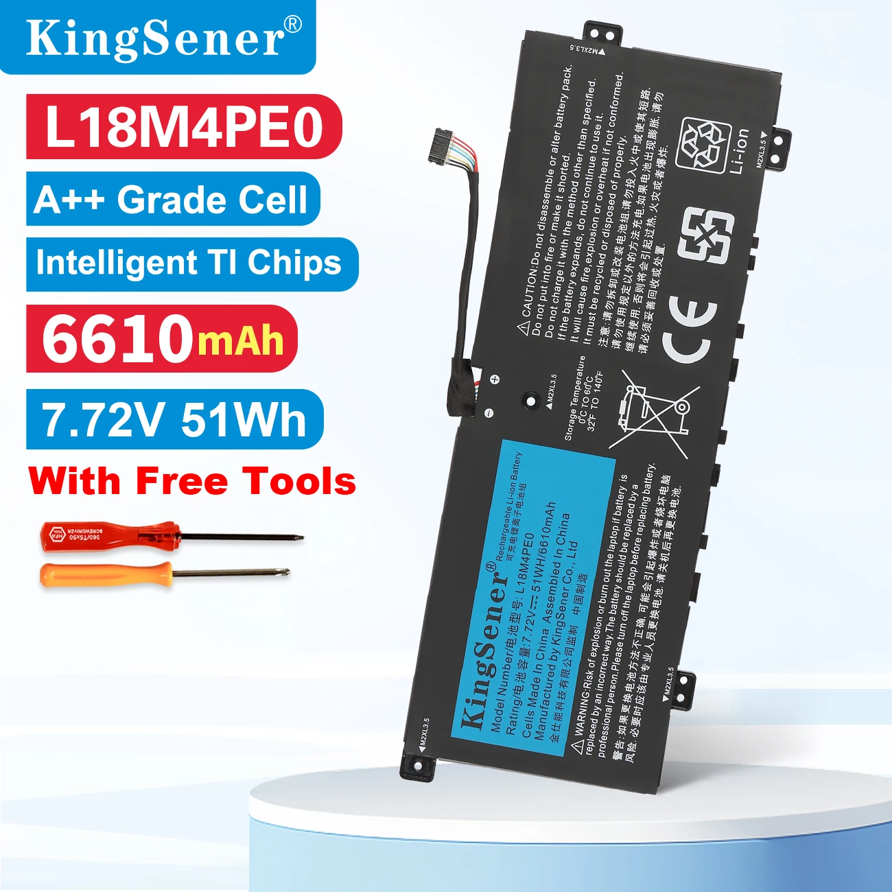 KingSener L18C4PE0 L18L4PE0 L18M4PE0 5B10U40209 Laptop-Akku für Lenovo IdeaPad 4G 14Q8C05 Yoga C740 14 C740-14IML 51WH