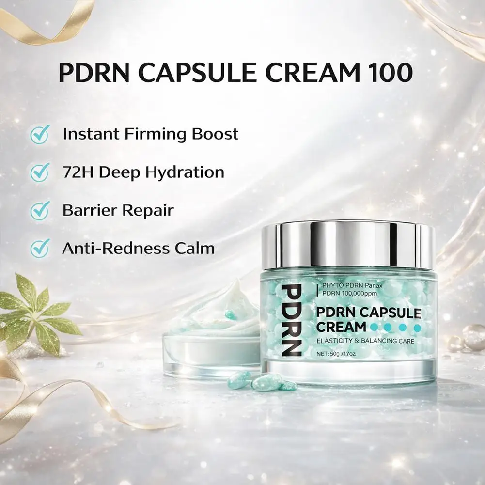 PDRN Kapsel-Revitalisierungscreme Hochkonzentrierte Hautreparatur Straffende Anti-Aging Feuchtigkeitscreme für das Gesicht gleicht Öl- und Feuchtigkeitsausgleich aus Image