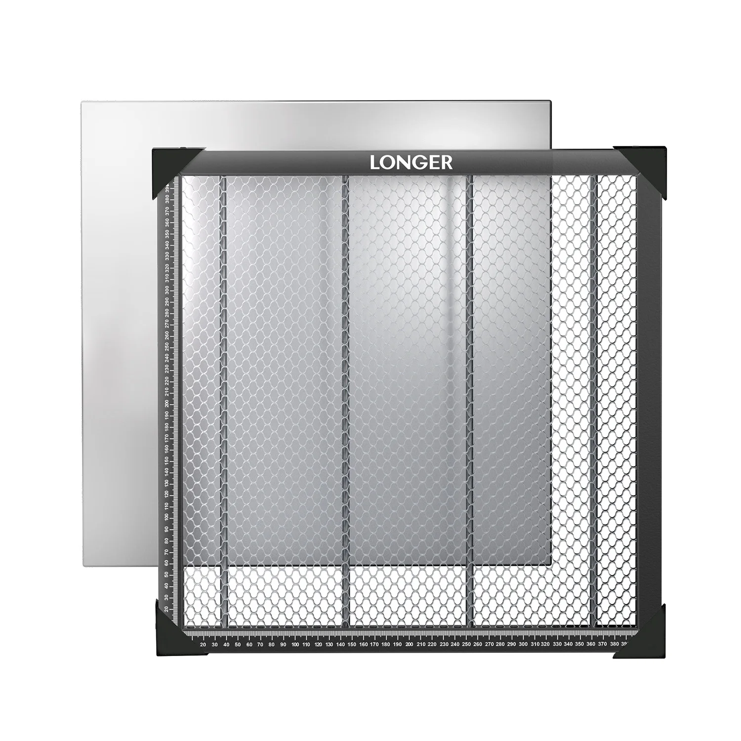 Lasergravur-Wabentisch aus Aluminium, 440x440mm, für Lasergravurmaschinen-Zubehör, schnelle Wärmeableitung Image