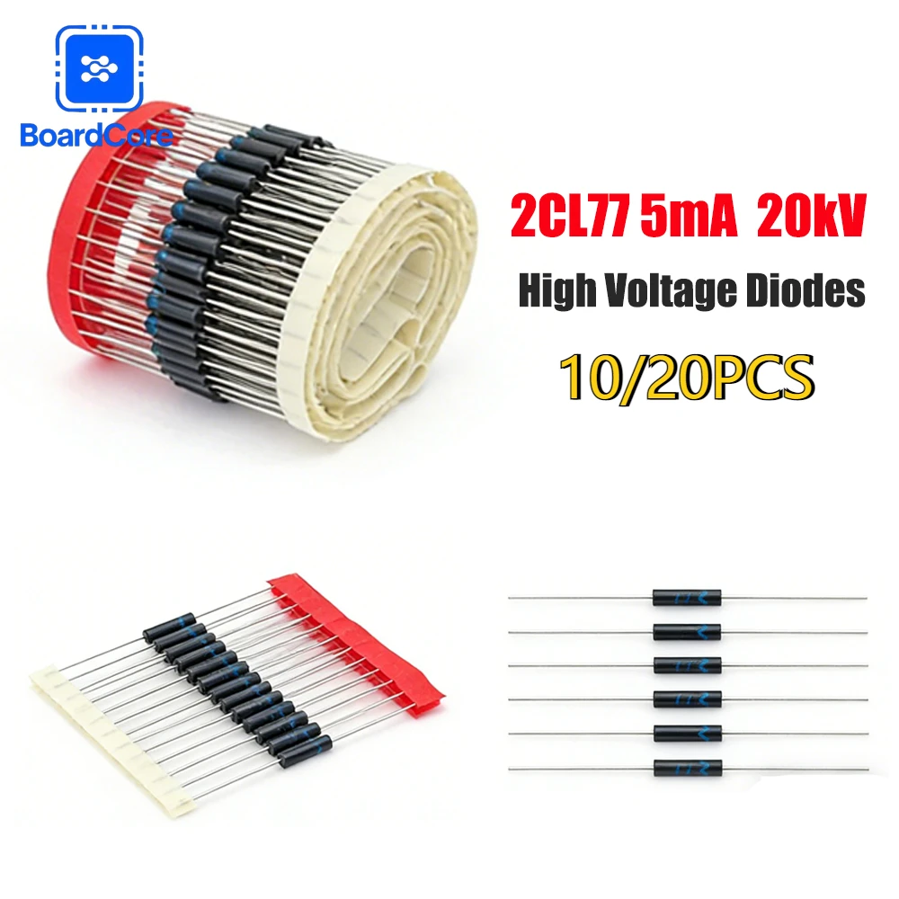 10/20 Stück 2CL77 Hochspannungsgleichrichterdioden 20 kV 5 mA DIP HV-Dioden-Kit für Hochspannungsschaltungen Image