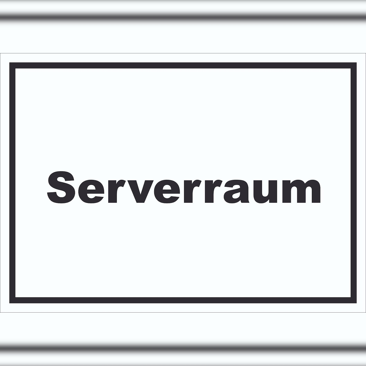 HB-Druck Serverraum Schild mit Text Computer IT PC waagerecht A1 (594x841mm) Image