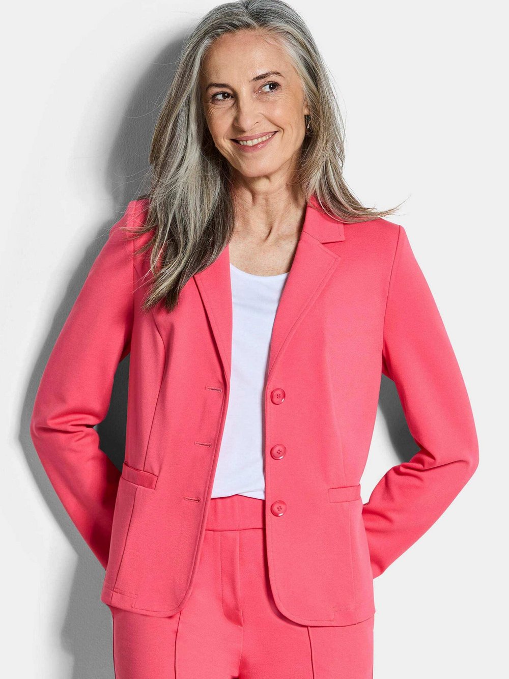 Goldner Blazer Damen koralle, 50 Image