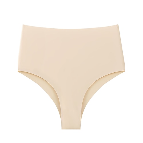 Damen Slips Elastischer BundNightwearBaumwolle Nylon Lässig Sportkleidung Einfarbig Mode Niedlich Schwarz Leicht Braun Kamel Braun Beige Winter Frühling Sommer Image