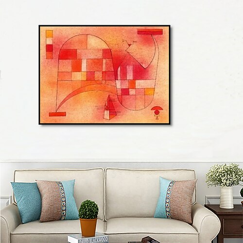 Handgefertigtes Ölgemälde auf Leinwand, Wandkunst, Dekoration, berühmt, Wassily Kandinsky, Abstraktionist, geometrische Figuren für Wohnkultur, gerolltes, rahmenloses, ungedehntes Gemälde Image