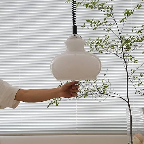 Pendelleuchte, Glas-Kronleuchter, moderner, minimalistischer Glas-Kronleuchter, Beleuchtung, Wohnzimmer, Schlafzimmer, Küche, Hotel-Kronleuchter, Innendekoration, Kronleuchter-Beleuchtung, 110–240 V Image