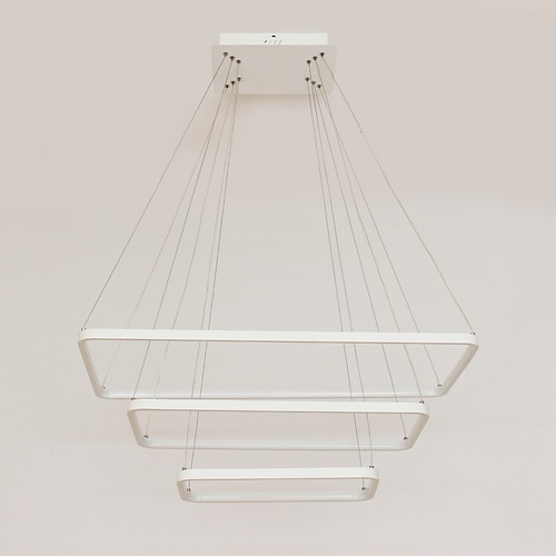 80 cm dimmbare Pendelleuchte LED geometrische Form linear Wohnzimmer Esszimmer 110-120V / 220-240V Image