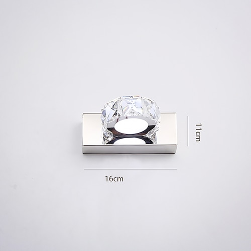 LED Eitelkeit Licht Kristall Design Spiegel Licht Bad Beleuchtung moderne nordische Stil Unterputz Wandleuchten Wohnzimmer Geschäfte Cafés Stahl Wandleuchte 110-240 v Image