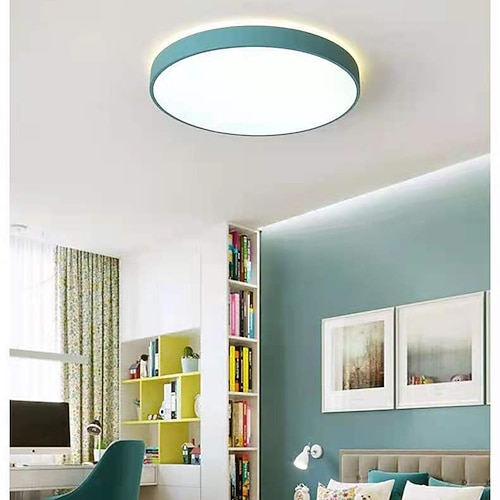 LED-Deckenleuchte moderne runde geometrische Formen Einbauleuchten Metallsektor lackierte Oberflächen modernes Wohnzimmer Esszimmer Schlafzimmer 40cm 50cm 110-120v 220-240v Image