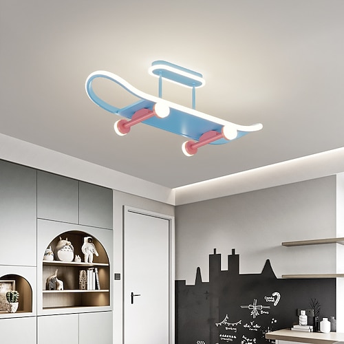 Pendelleuchte LED-Deckenleuchte kreative Skateboardform Kinderzimmer Image