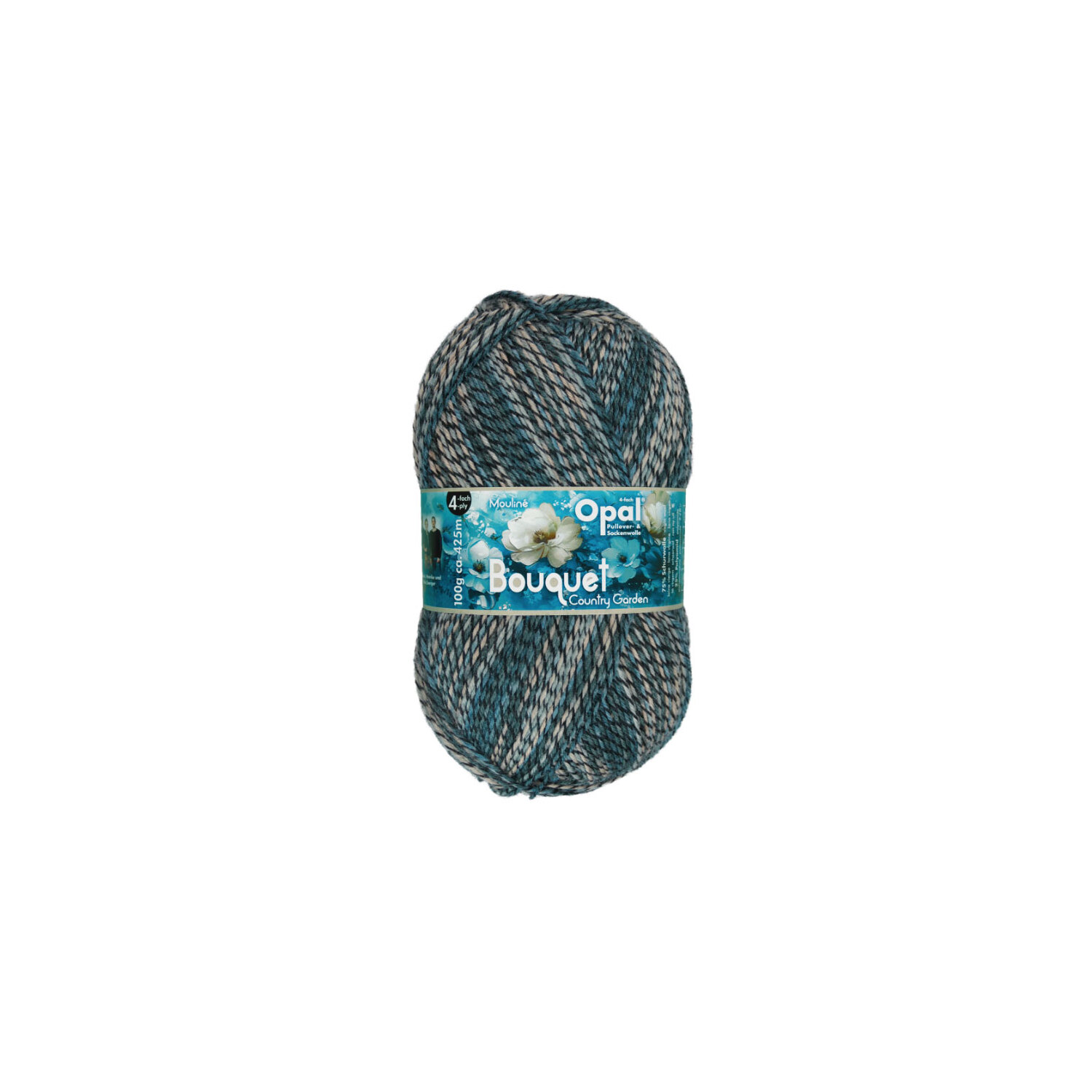 Opal Sockenwolle Bouquet Mouliné, 4-fach