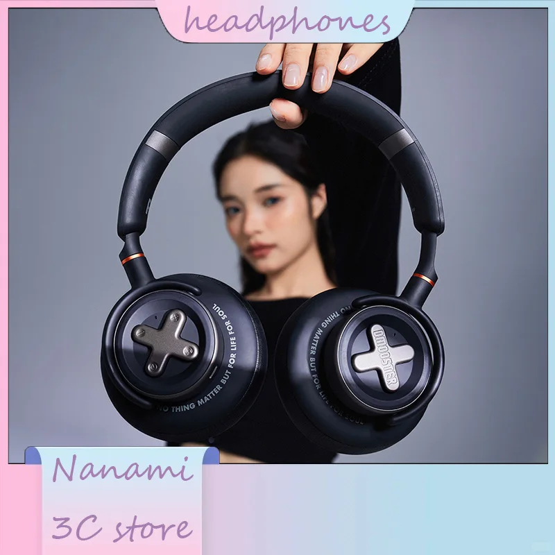 STUPME D19PRO Kabellose Bluetooth-Kopfhörer, aktive Geräuschunterdrückung, Dolby Atmos Gaming, angenehm zu tragen und hohe Akkulaufzeit Image