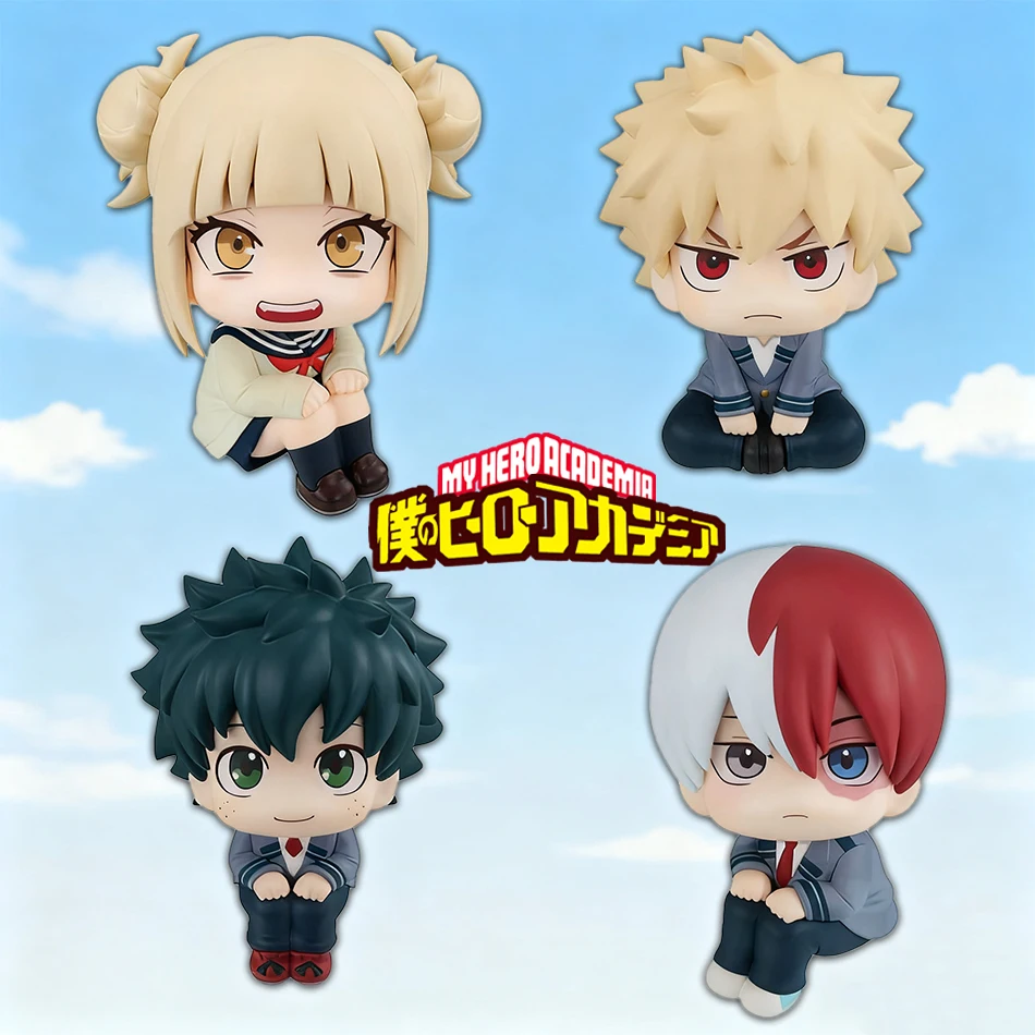 Anime My Hero Academia Look Up Figur Midoriya Izuku Acchion Figur Bakugou Katsuki/Todoroki Shoto Figur PVC Kocchion und ys Image