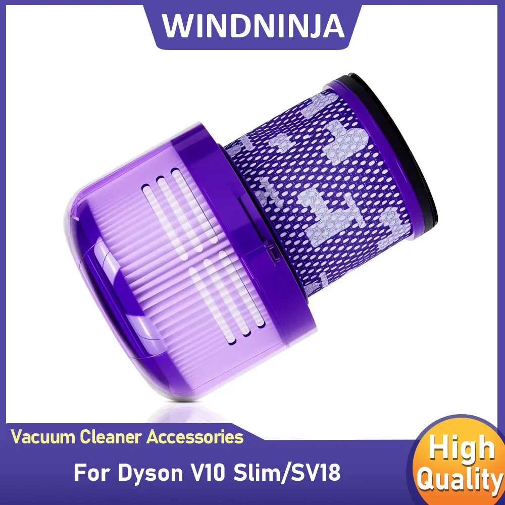 Waschbare HEPA-Filterteile für Dyson V10 Slim/SV18 Handheld Wireless Roboter Staubsauger Vorfilter Zubehör Ersatz Image