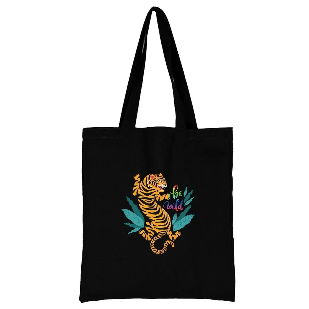 Shopper-Taschen für Damen, All-Match-Einkaufstasche, cooles Muster, Einkaufstasche, Umhängetasche, Segeltuchtaschen, große Kapazität, College-Handtasche Image