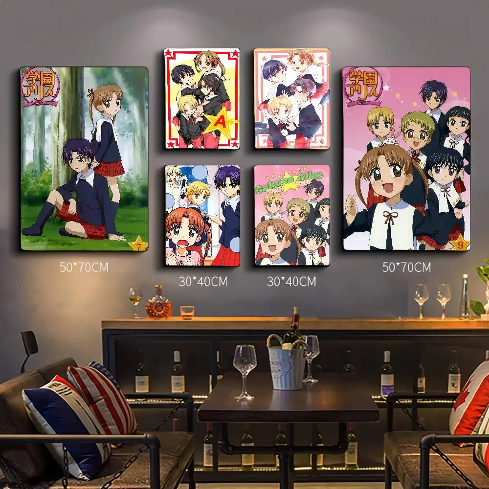 Anime Alice Academy Film Sticky Poster Retro Kraftpapier Aufkleber DIY Zimmer Bar Café Ästhetische Kunst Wandmalerei Image