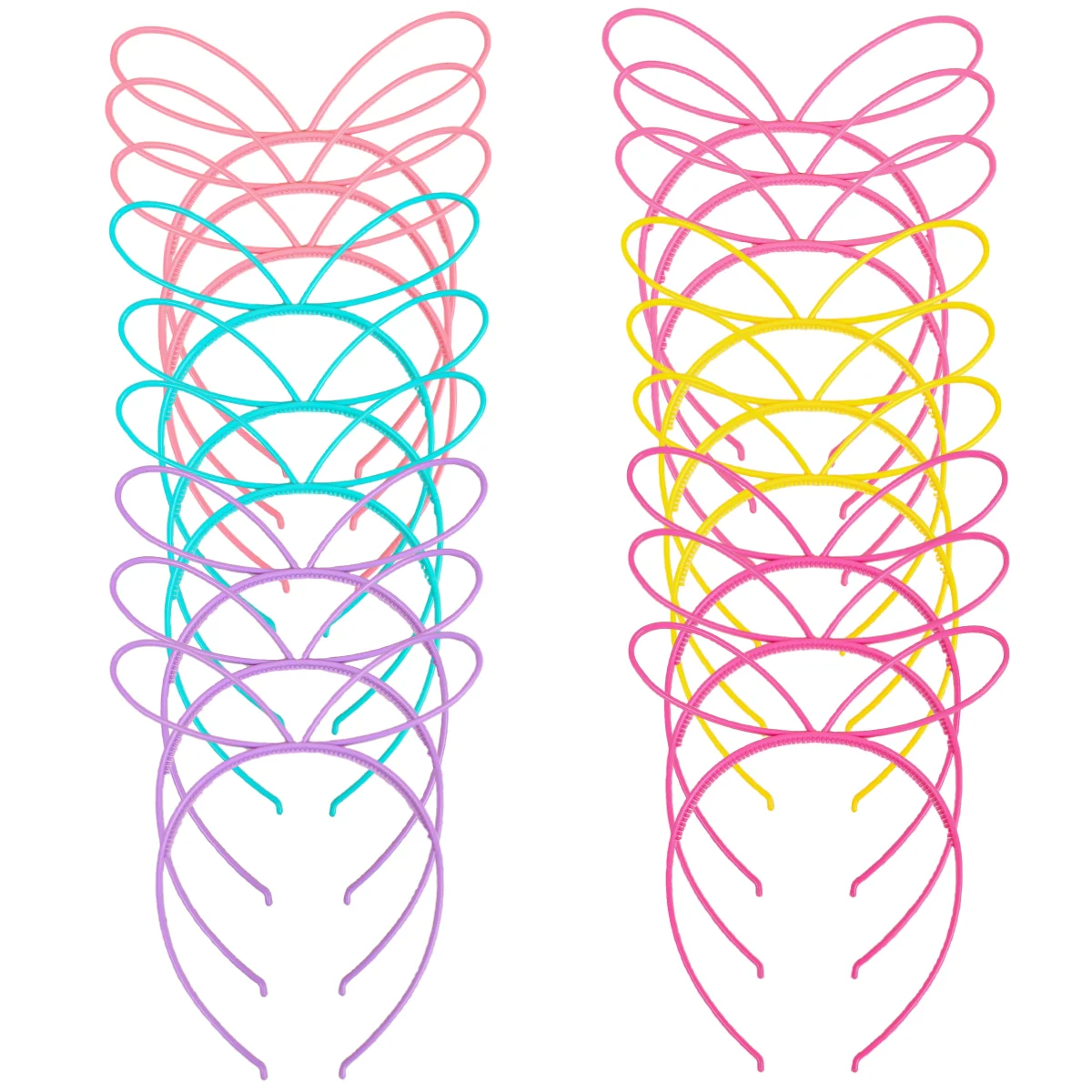 6/12/18 stücke Kaninchen Stirnbänder für Frauen Mädchen Kunststoff Zähne Haarbänder Cartoon Kaninchen Stirnband Kinder Kinder Party Haar Zubehör Image