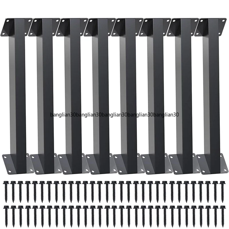 Pavillonhalterung für den Außenbereich, schräge Stützstange, Holzsäule, dreieckiger Pavillon, kombiniert aus Stahl und Holz mit Hardware-Zubehör