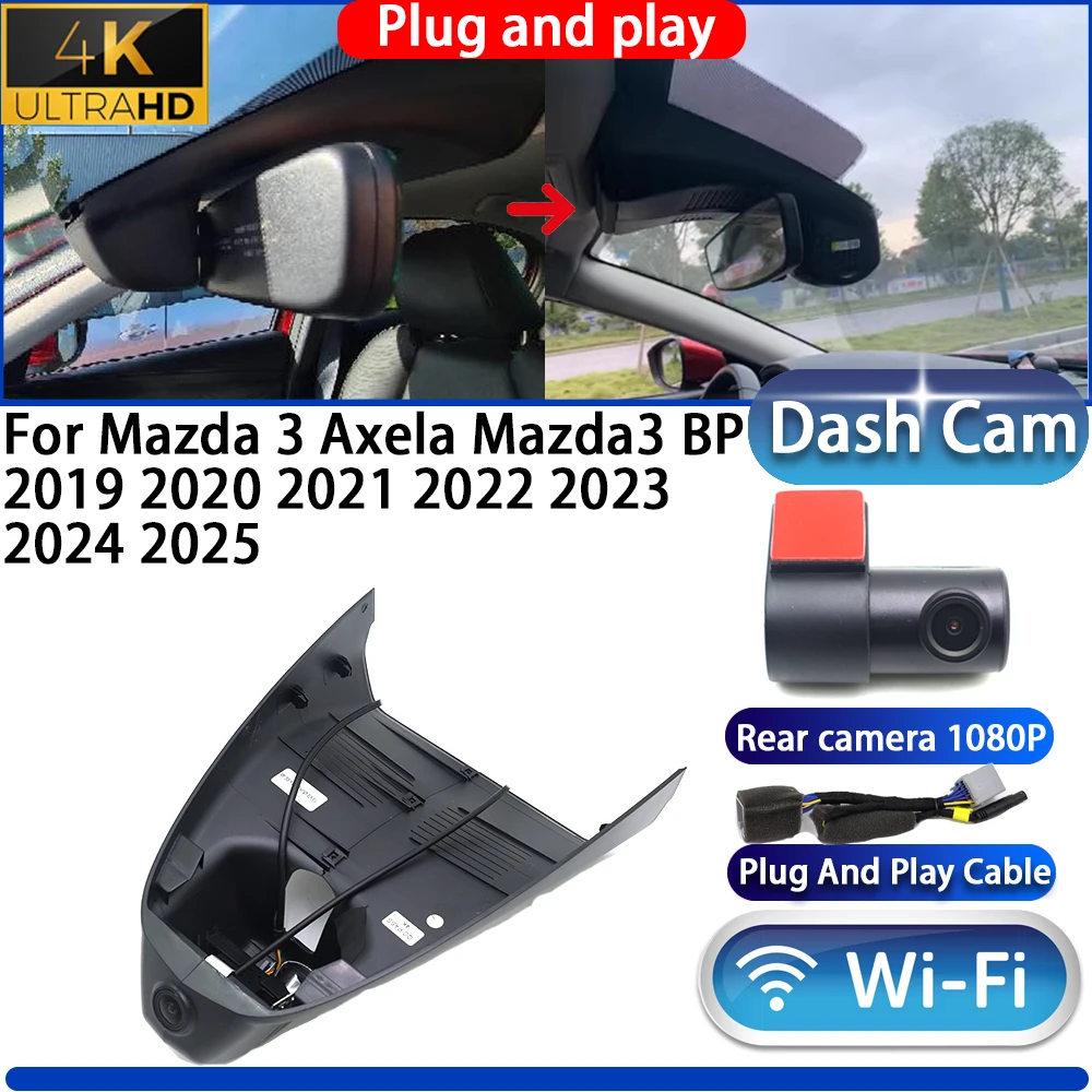 HighCity Für Mazda 3 Axela Mazda3 BP 2019 2020 2021 2022 2023 2024 2025 Dashcam Kamera DVR 4K UHD Plug-and-Play Videorekorder Image