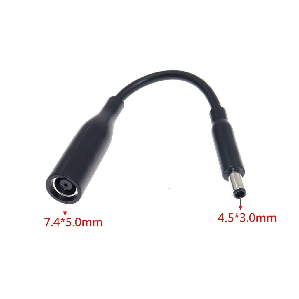 DC-Netzkabel/Kabel, Ladegerät, Laptop-Adapter, 7,4 x 5,0 mm Buchse auf 4,5 x 3,0 mm zentraler Pin-Stecker für Dell Laptop Image