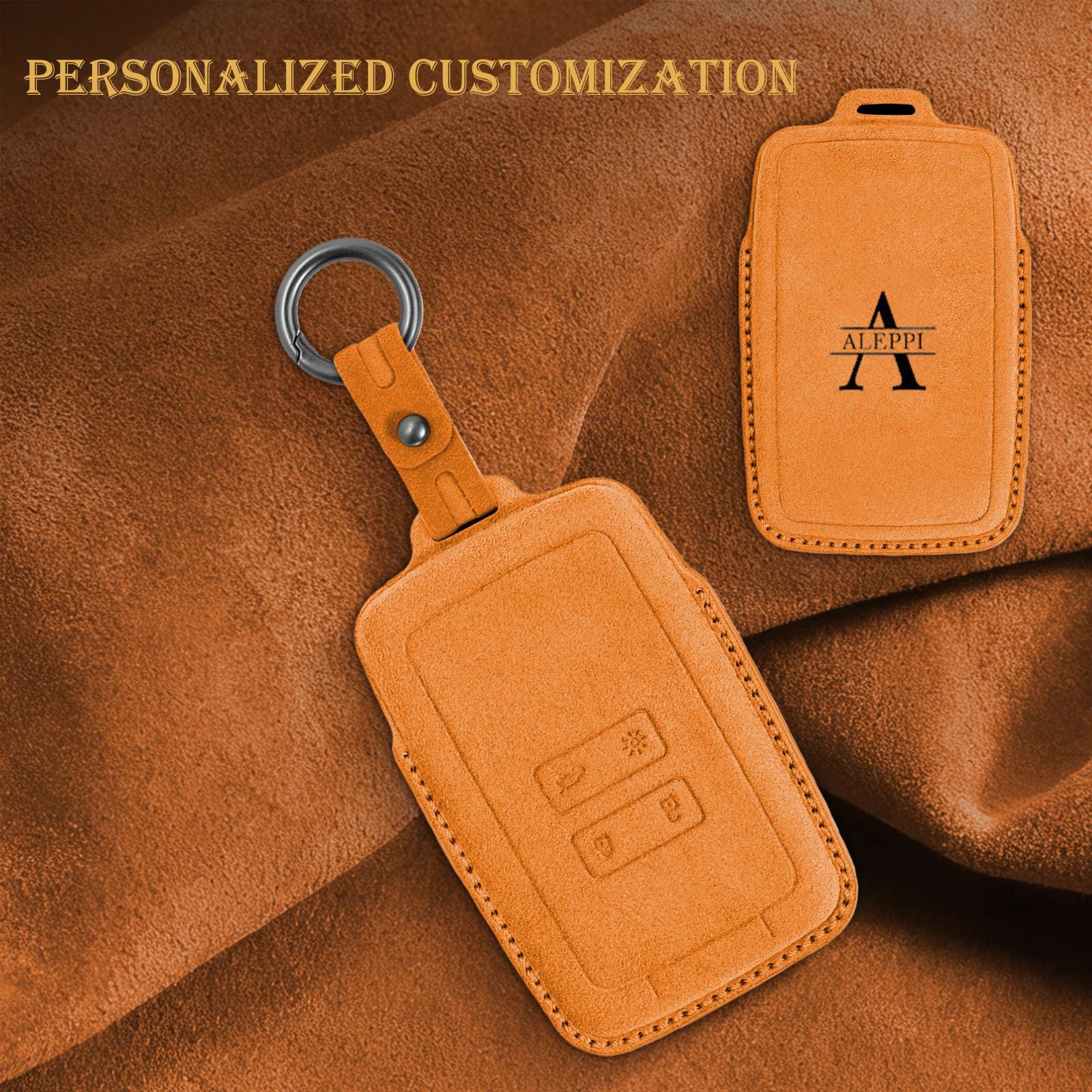 Custodia protettiva per chiave auto in pelle scamosciata cucita a mano personalizzata per Renault Symbioz 2024-2025 2026, accessori per custodia chiav
