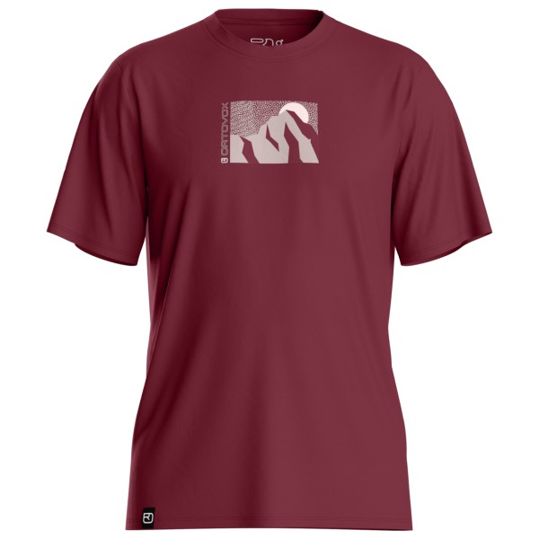 Ortovox - 120 Cool Tec Mountain Sun T-Shirt - Merinoshirt Gr M rot