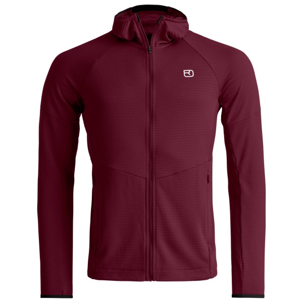 Ortovox - Fleece Light Grid Hoody - Fleecejacke Gr M rot