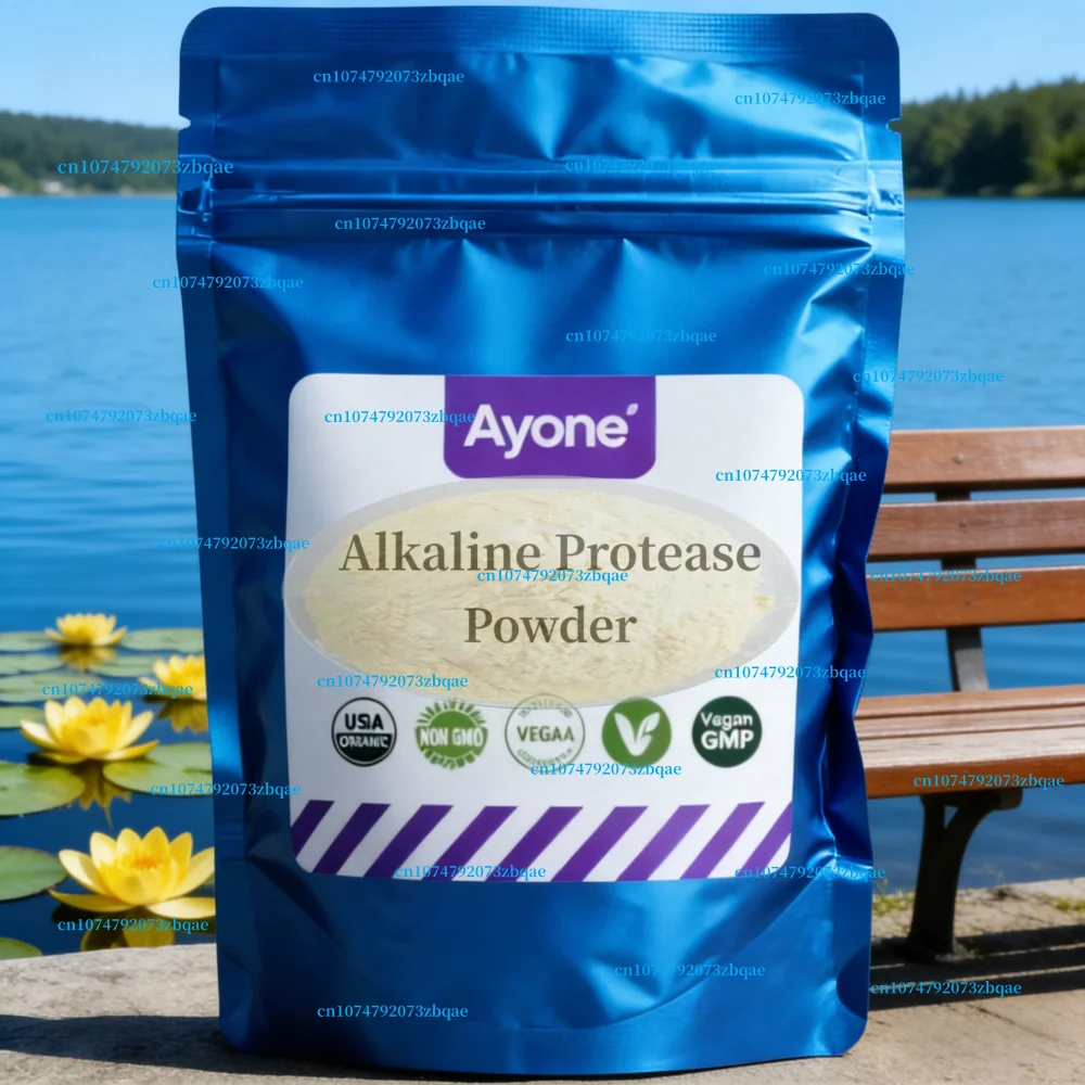 Alkalische Protease-Lebensmittelenzympräparatur 200.000 Einheiten Waschmittel zur Entfernung von Blutflecken Image