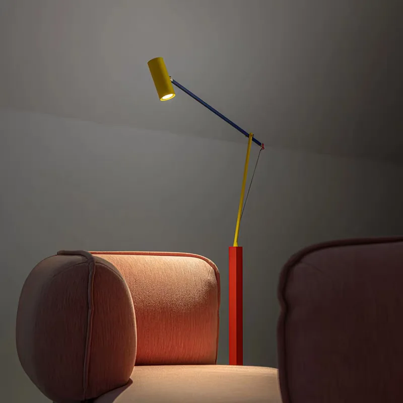 Nordic Moderne Farbe Lange Arm Stehlampe Studie Foyer Schlafzimmer Beleuchtung Stehlampe Dekoration Maison Kunst Lampen