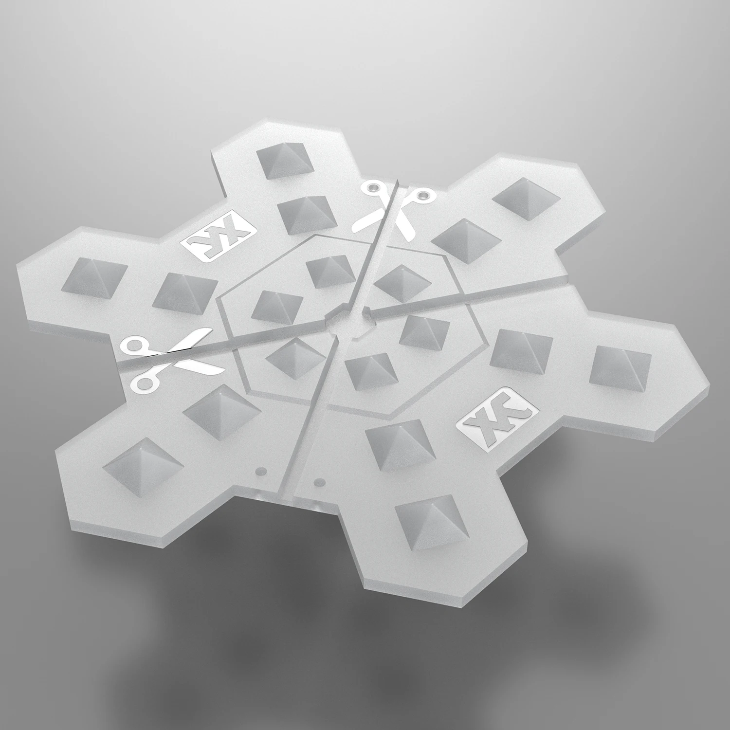 XCMAN Snowboard Klar Spike Stomp Pad Anti-Slip, bietet Zusätzlichen Halt und Perfekte Traktion mit 3M Klebstoffe 5,2x5,2 zoll Image