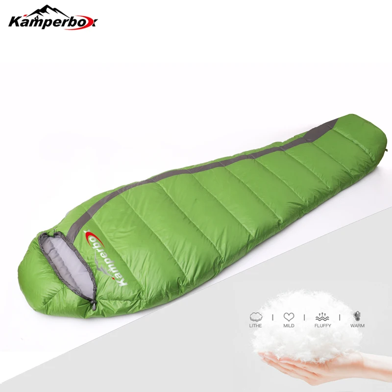 Kamperbox Daunenschlafsack Ultraleichter Schlafsack, Winterschlafsack Campingausrüstung Leichter Schlafsack Camping Image