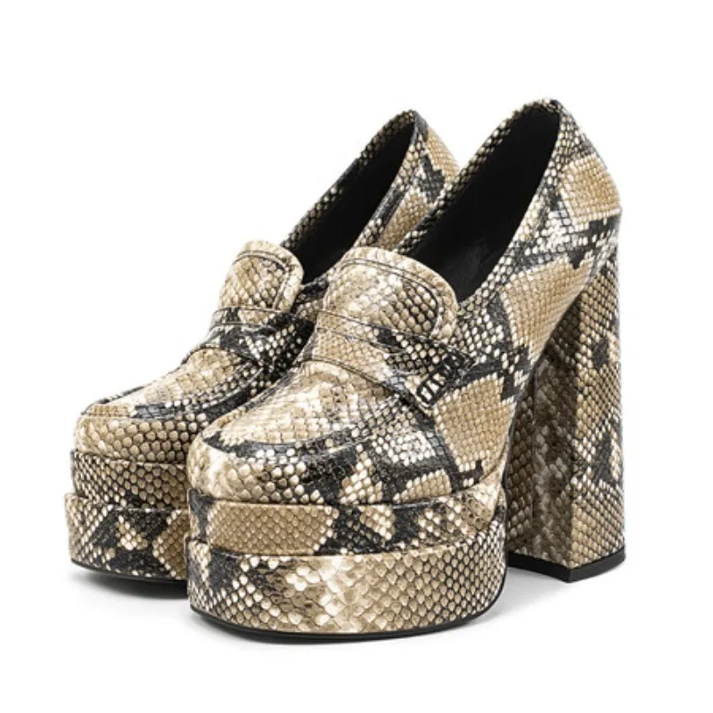 Marke Frauen High Heels 2025 Plattform Schuhe Frauen Pumpen Büro Dame Chunky Schuhe Punk Gothic Y2K JK Schuhe Loafer Weibliche Größe 35-43