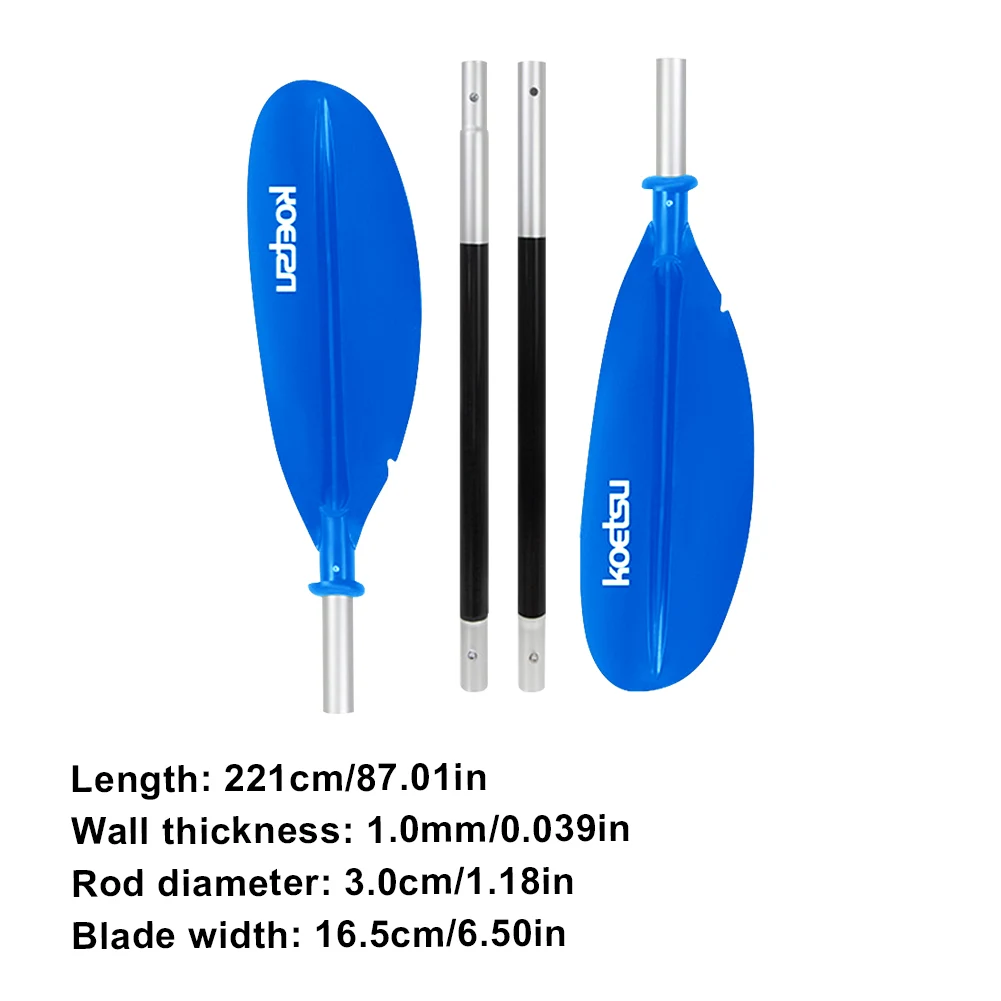 4-teiliges Zwei-Wege-Paddel verstellbares Kajak boot Paddel Aluminium legierung Stand Up Paddle board Paddel für Wassersport im Freien Image