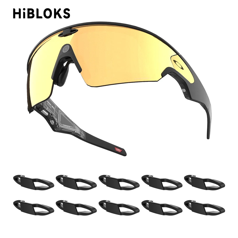 HiBloks LED-Lichtblocker-Aufkleber für Oakley Meta Vanguard Smart Glasses Blackout LED-Abdeckungen 10 Stück AI-Brillenzubehör Image