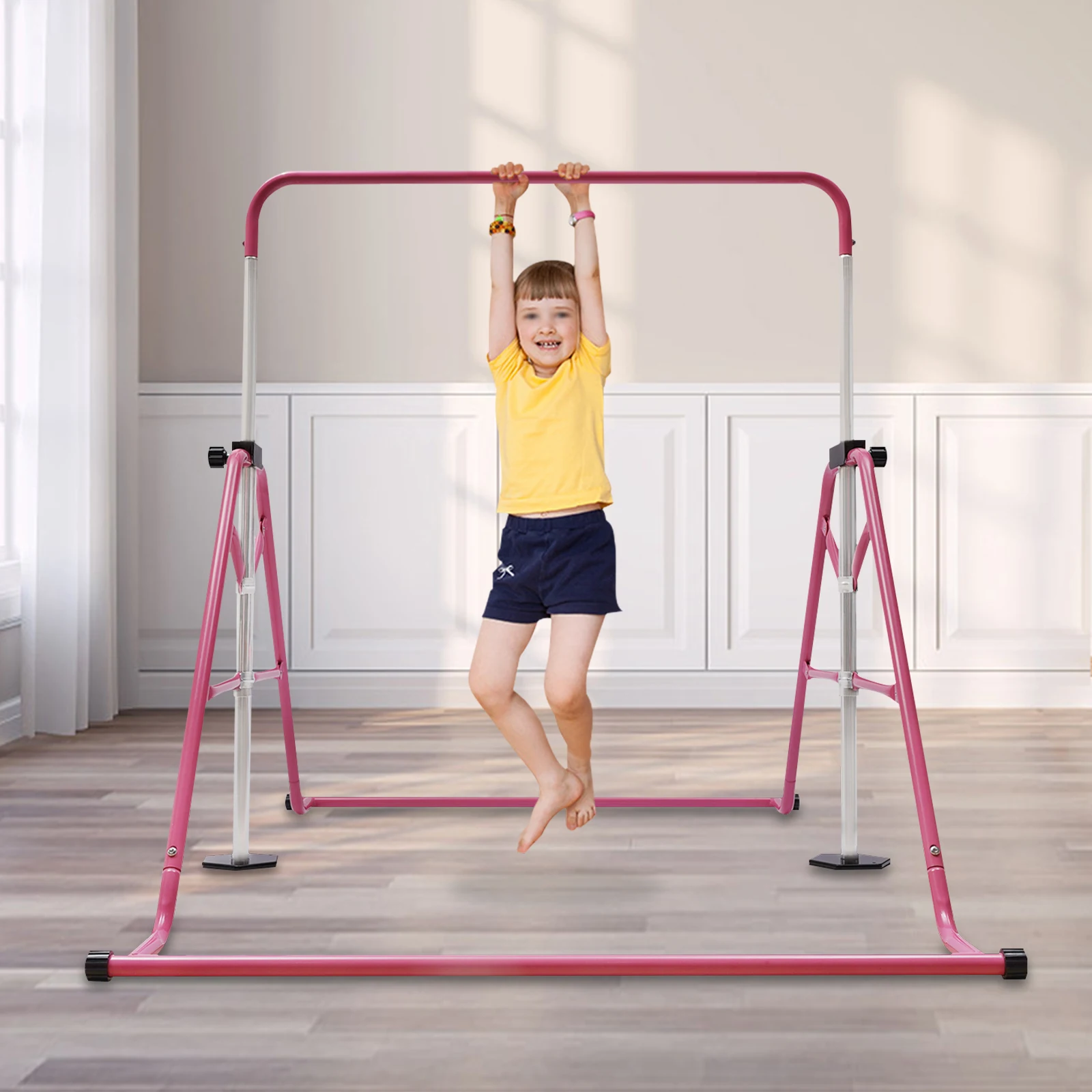 Turnstangen Verstellbare Junior-Trainingsstange Turnausrüstung Kinder-Spieltraining Turngerät für Zuhause Klappbare Reckstange Image